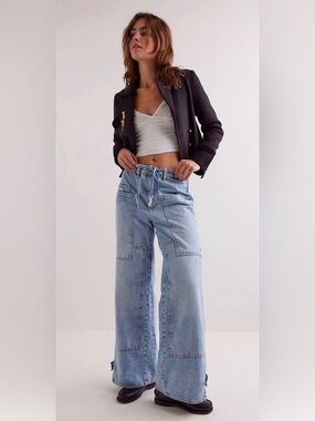 We The Free CRVY Outlaw wide leg jeans